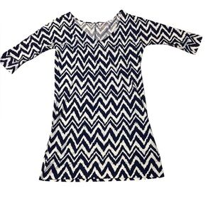 Lily Pulitzer Chevron Pattern Long Sleeve Top